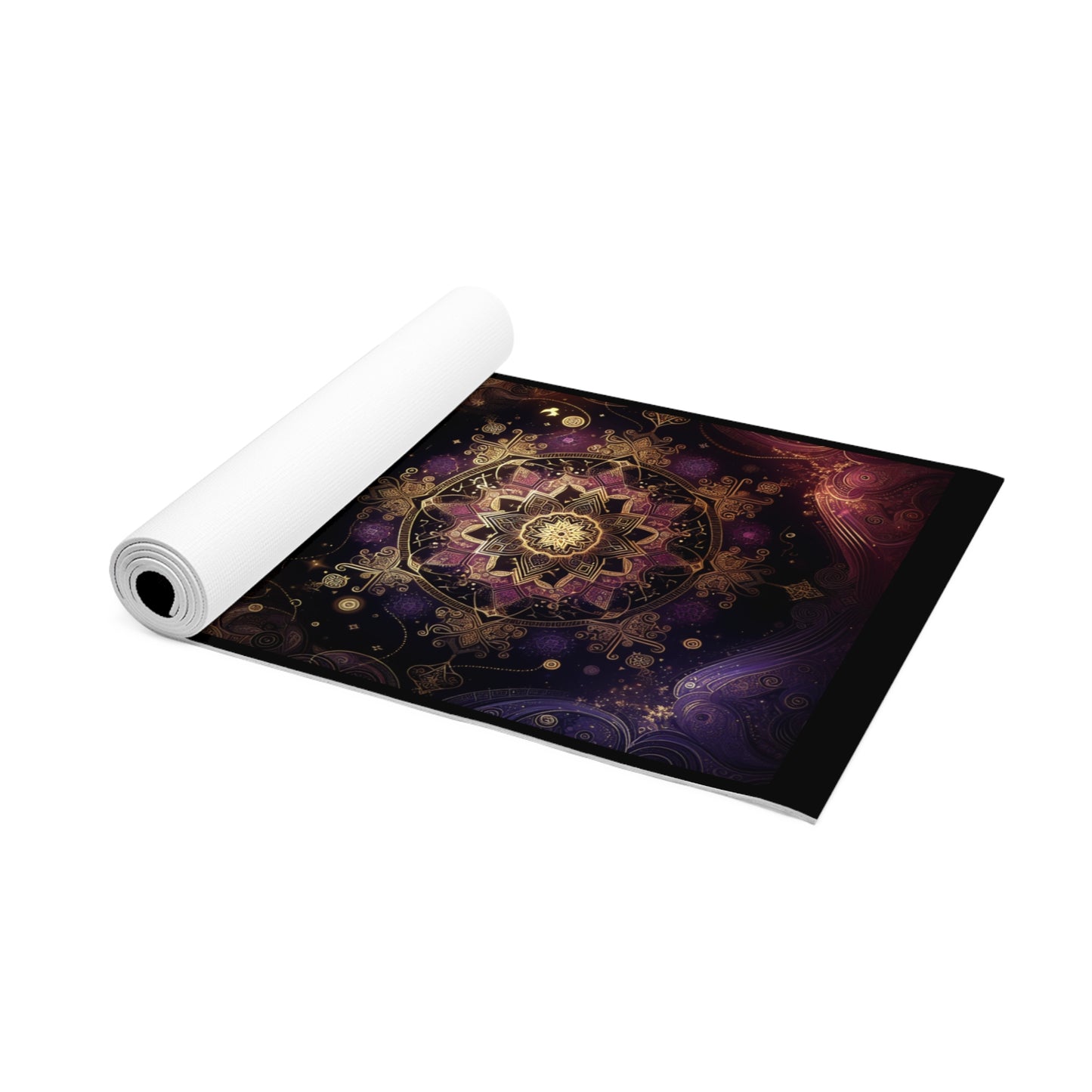 Mandala Foam Yoga Mat - Non Slip Exercise Mat for Mindfulness and Wellness