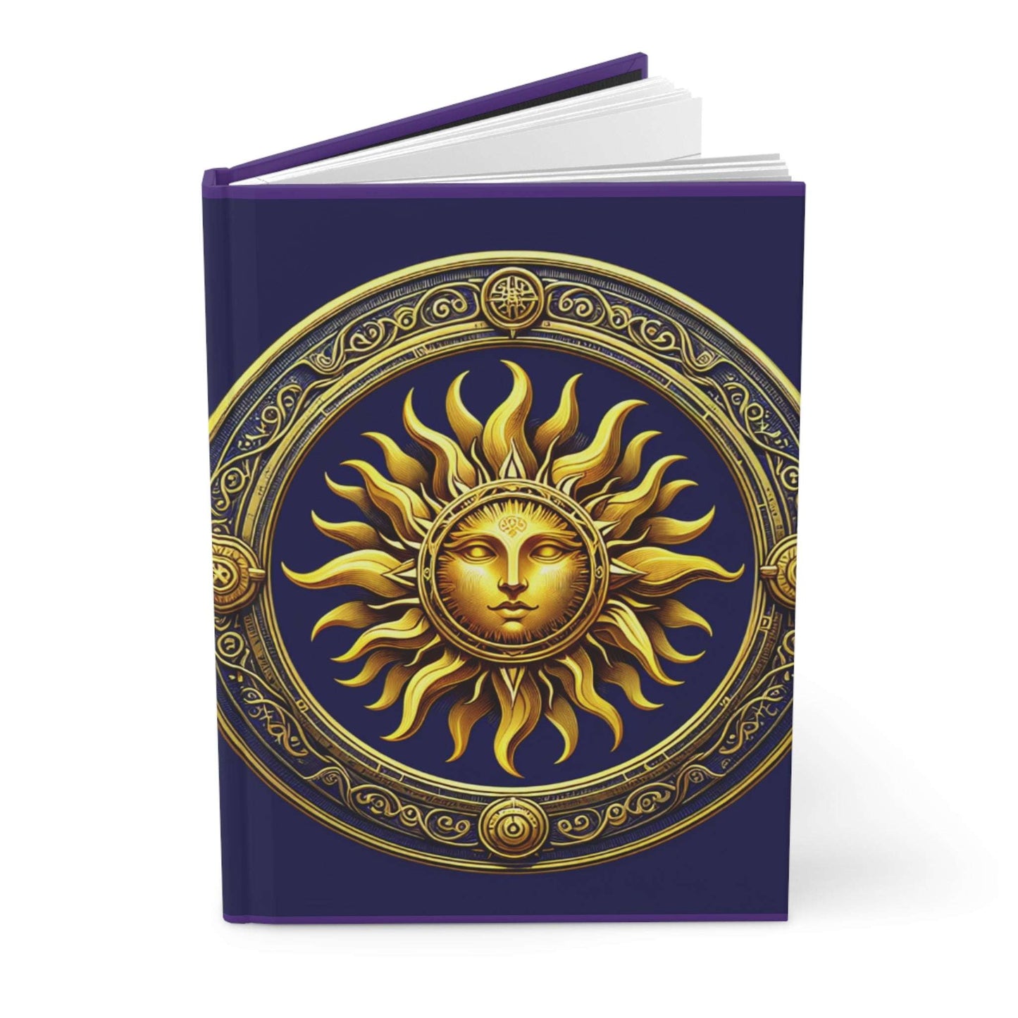 Celestial Sun Hardcover Journal - Matte Finish, Perfect for Writing & Inspiration