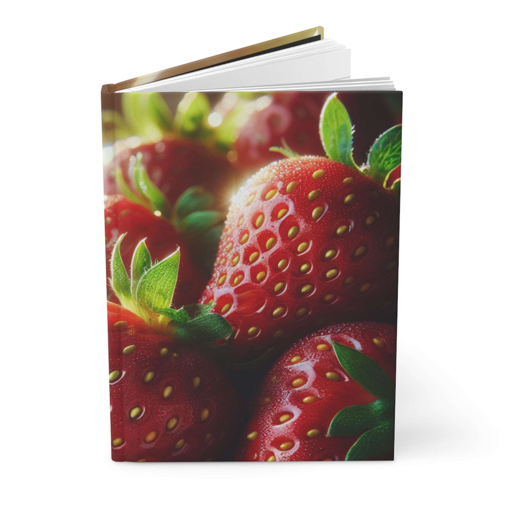 Strawberry Fields Hardcover Journal - Perfect for Nature Lovers and Foodies