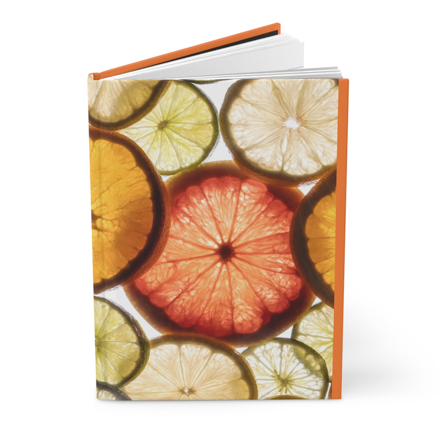 Citrus Slice Hardcover Journal - Vibrant Fruit Design for Creative Note-Taking