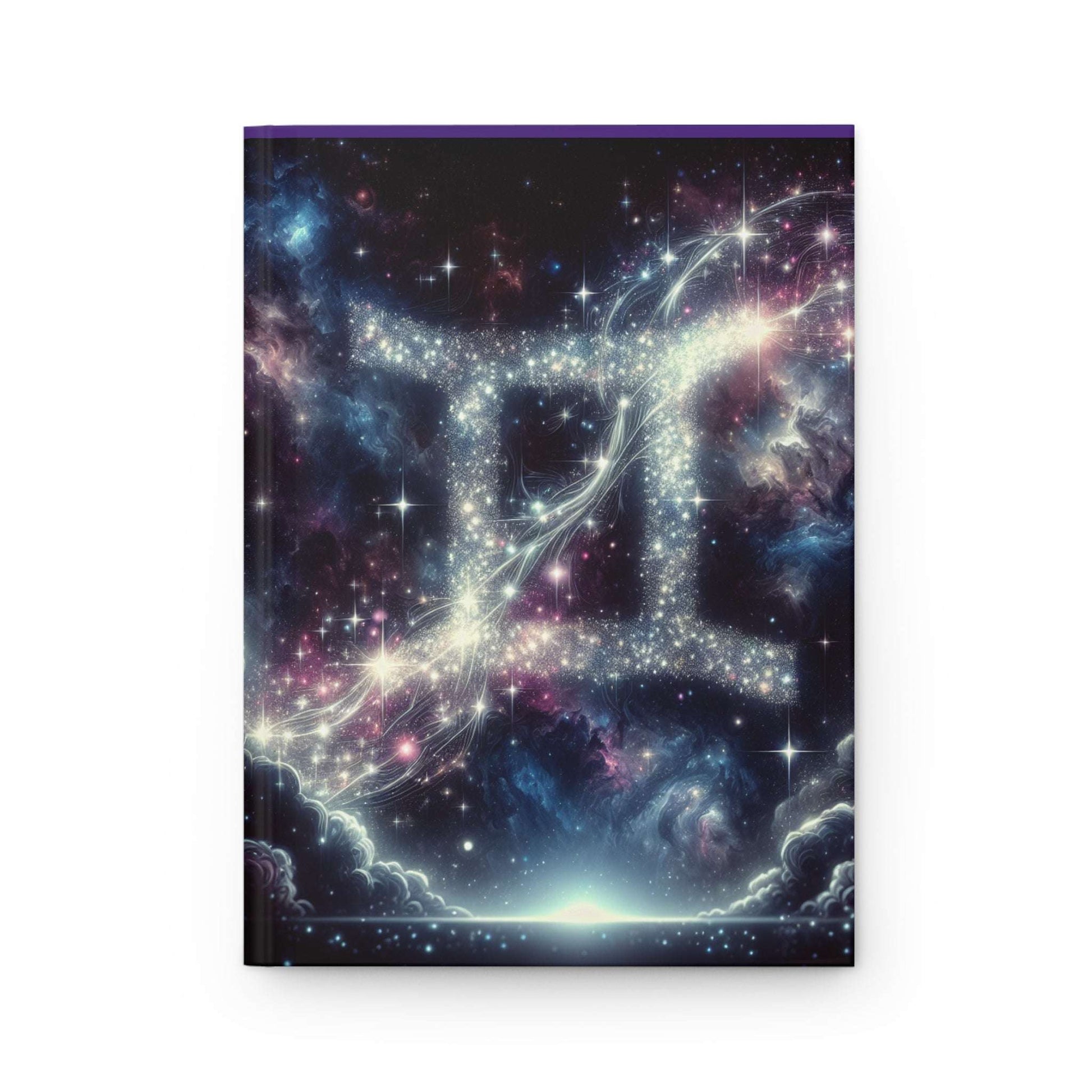 Celestial Gemini Hardcover Journal - Astral Theme for Astrology Lovers