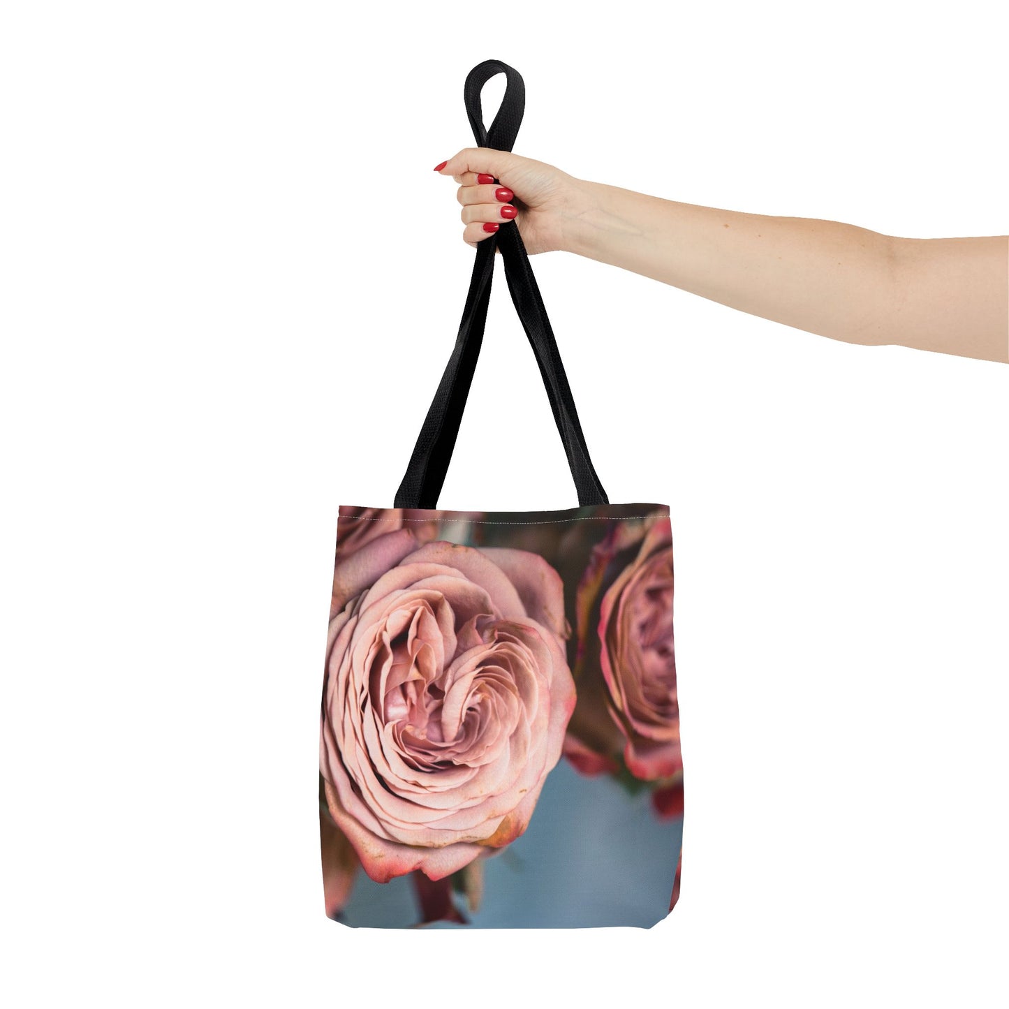 Elegant Floral Tote Bag - Vintage Rose Design for Everyday Use