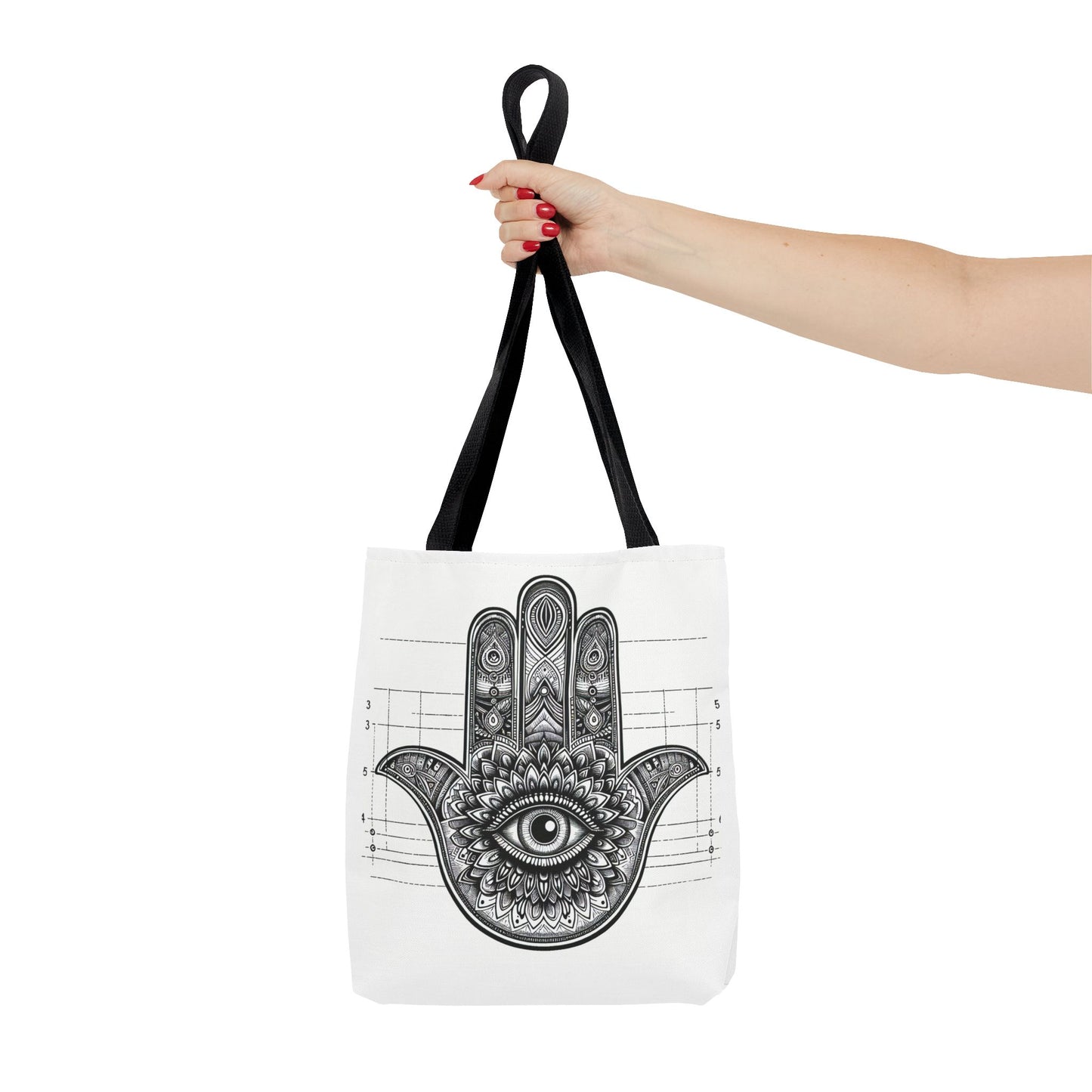 Mystical Boho Hand Tote Bag - Eye Design for Spiritual Travelers