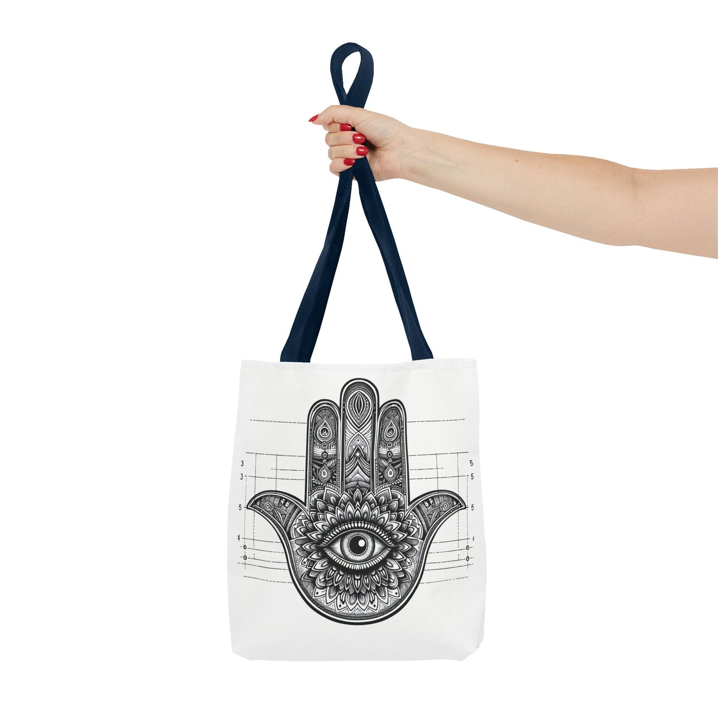 Mystical Boho Hand Tote Bag - Eye Design for Spiritual Travelers