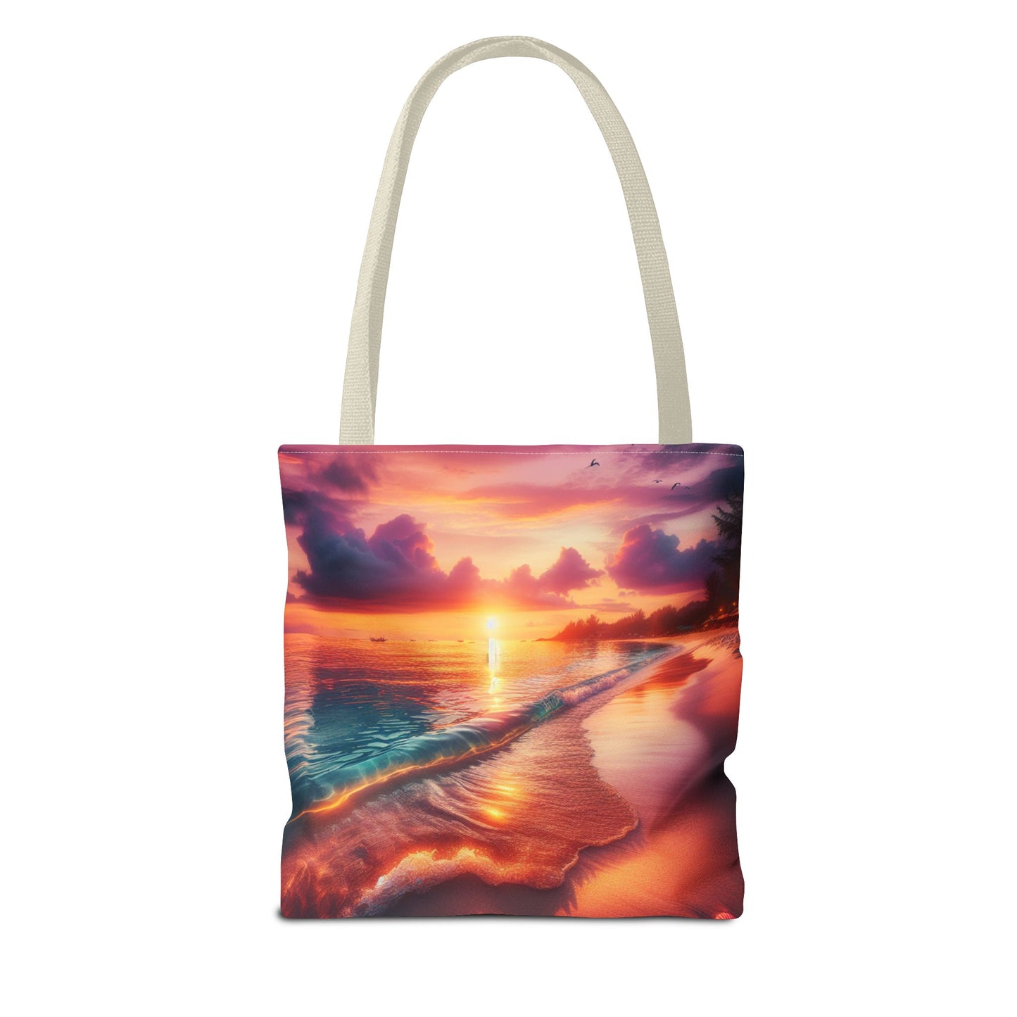 Sunset Beach Tote Bag - Perfect for Summer Outings and Travel