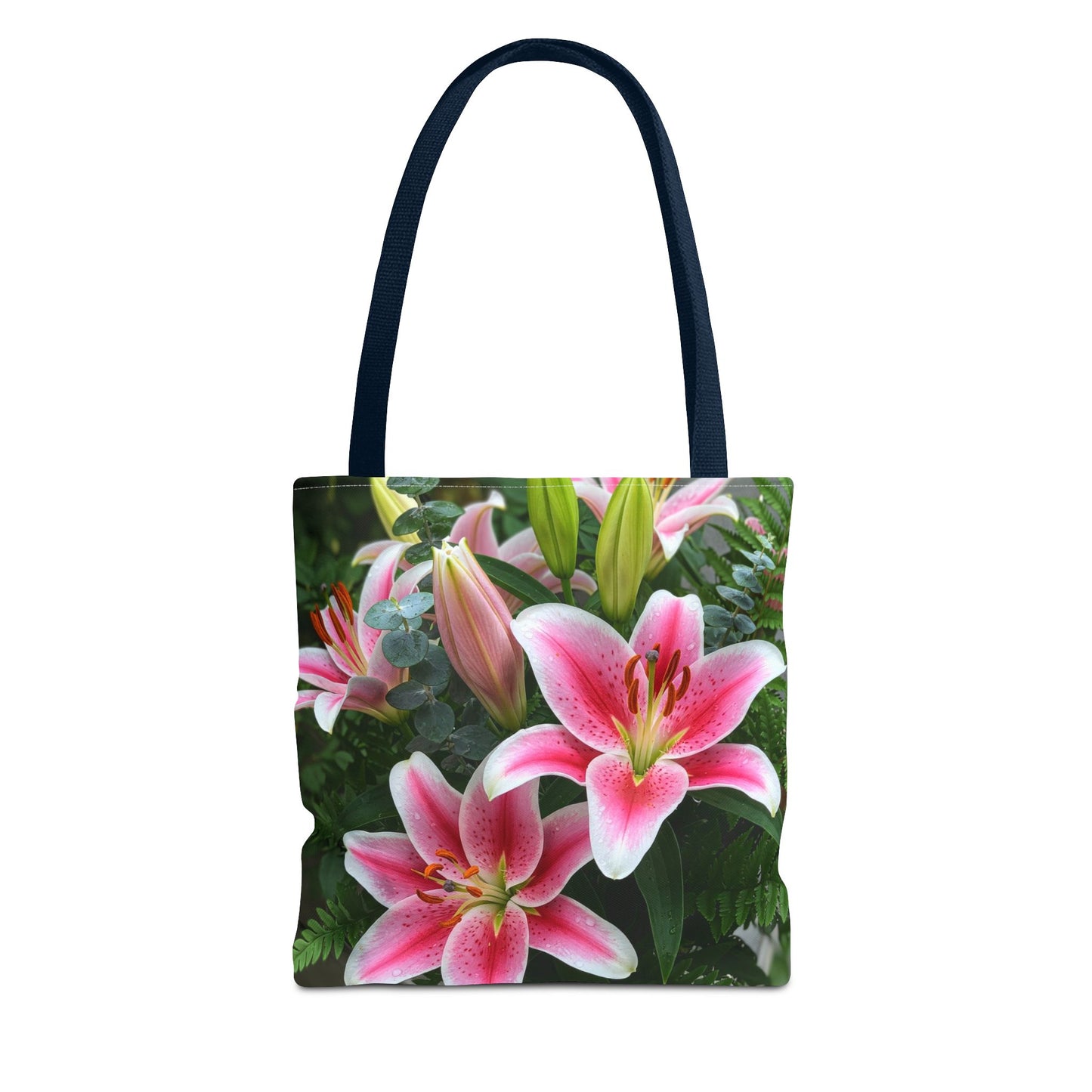 Vibrant Lily Floral Tote Bag - Perfect for Spring and Summer Outings