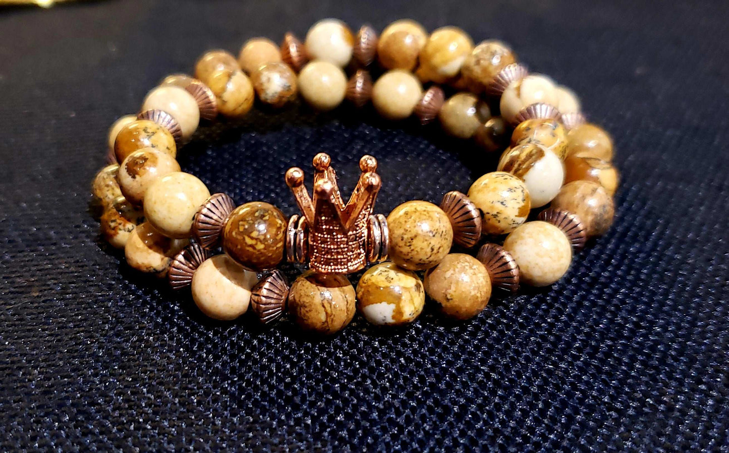 Picture Jasper Crown Bracelet