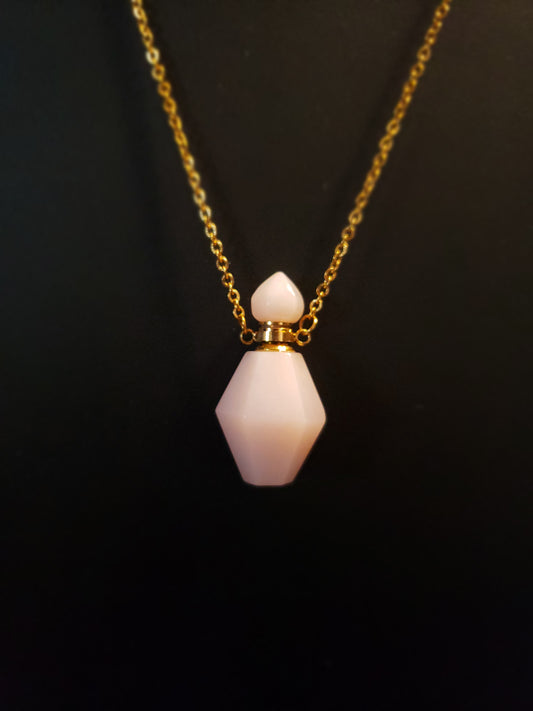 Rose Quartz Crystal Potion Necklace