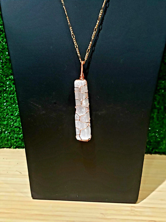 Crystal Selenite Wand Necklace